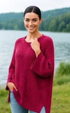 NEW!  Mud Pie Mudpie Thatcher Knit  Sweater Top Anthropologie ModCloth Oversized