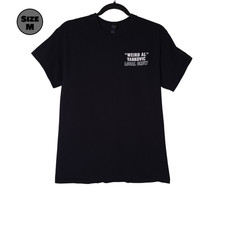 "Weird Al" Yankovic Bigger Weirder 2025 Tour Local Crew USED Shirt M, Black