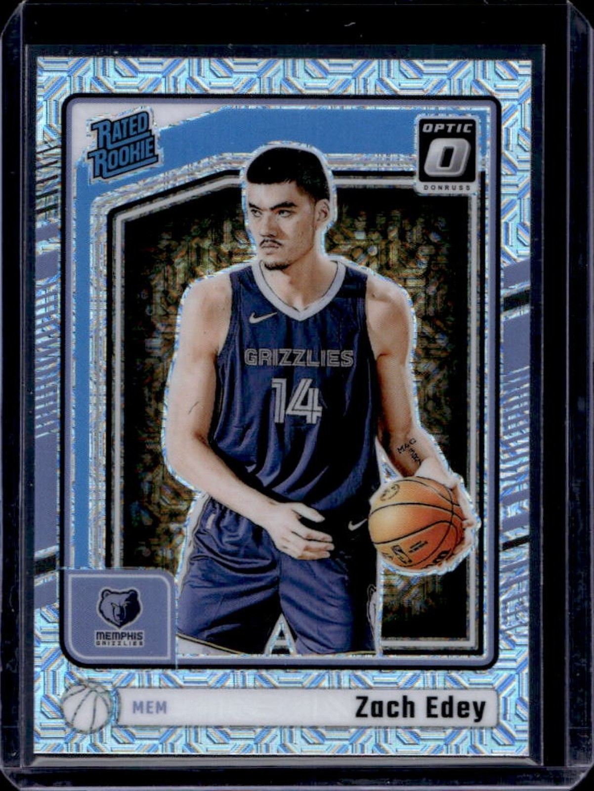 2024-25 Donruss Optic Zach Edey Rated Rookie Choice RC #288 Grizzlies