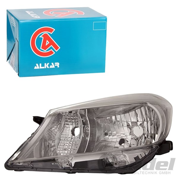 Alkar H4 Scheinwerfer Schwarz Schwarz Links Passend FüR Toyota Yaris | 2795268-image