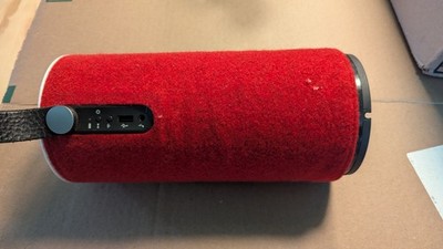 Libratone Zipp Speaker For Parts-red Zipper Case-not Tested