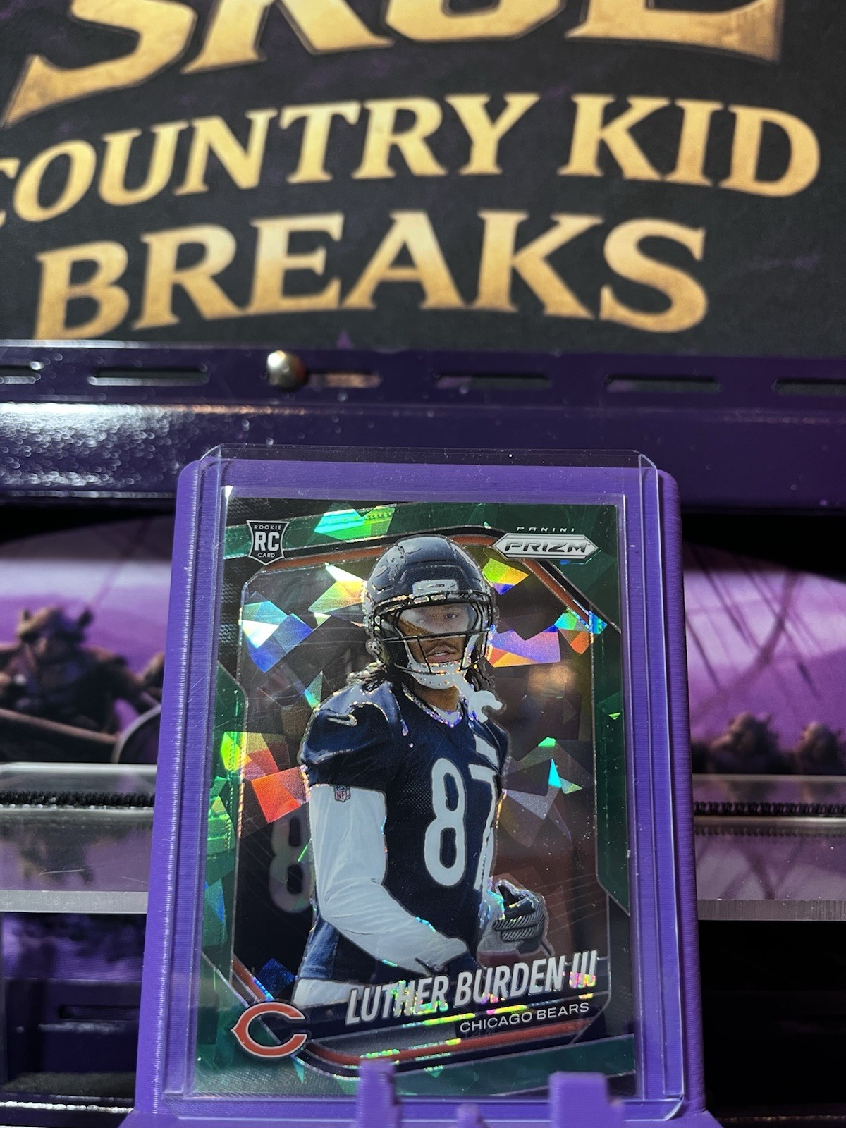 2025 Panini Prizm #331 Luther Burden III  Green Cracked Ice RC 🔥