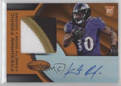 2016 Certified Mirror Orange /199 Kenneth Dixon #228 Rookie Auto RC fm0