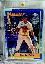 Cal Raleigh RARE MOJO REFRACTOR INVESTMENT CARD TOPPS  SSP MARINERS  MINT