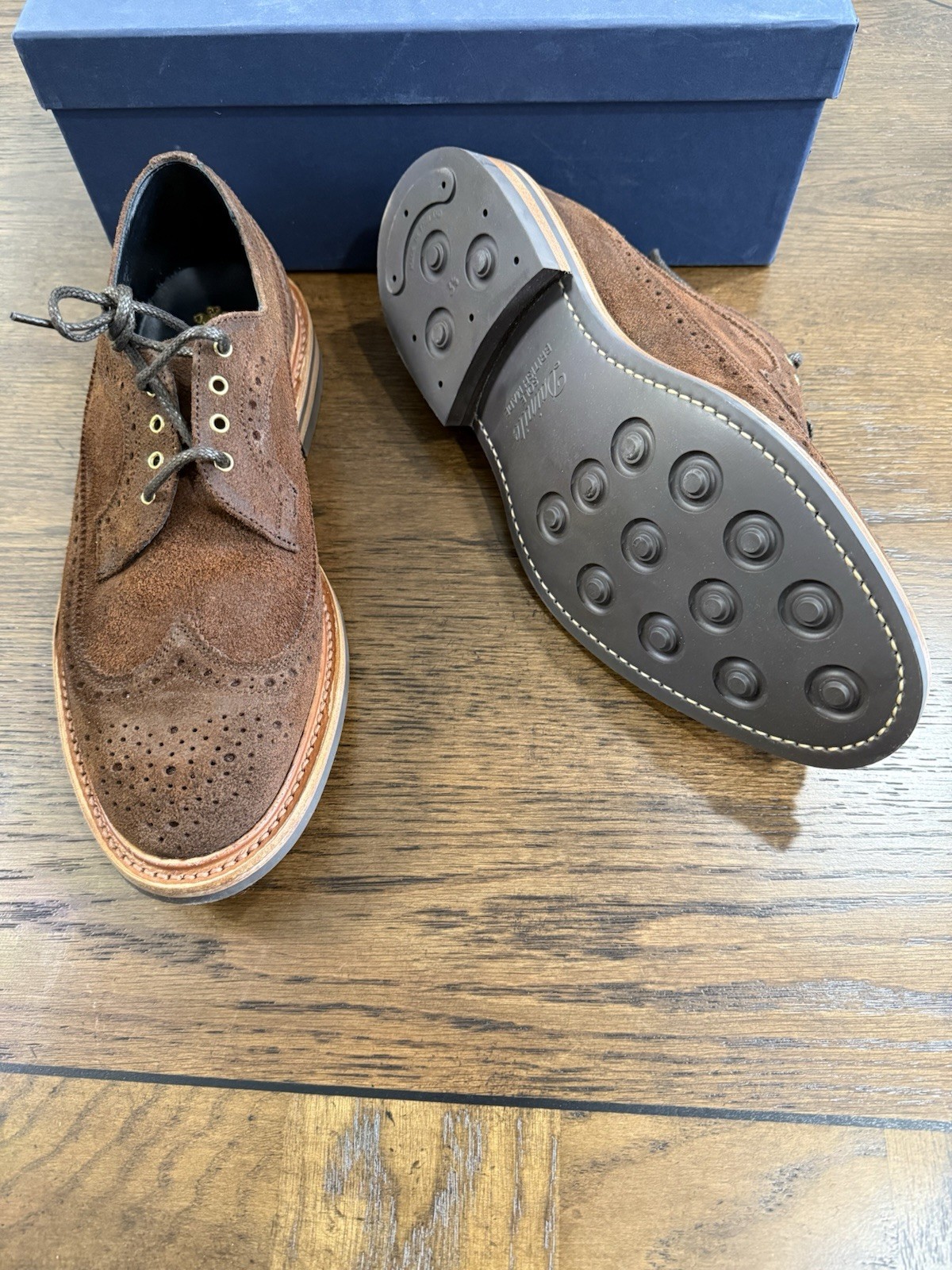 MADE IN UK - 11 US / 10 UK- Trickers - RICHARD BROGUES - WAXY SUEDE