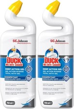 2 x Duck Deep Action Gel Toilet Liquid Cleaner Pine 750ml- reach under the rim