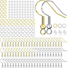 925 Sterling Silver Plated Earring Hooks 150 PCS/75 Pairs,Ear Wires Fish Hooks,5