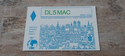 GERMAN AMATEUR RADIO STATION 8000 MUNICH BAYERN 1982