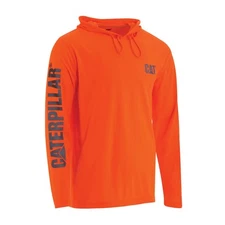 Caterpillar Men HiVis UPF Hooded Long Sleeve Tee Apparel
