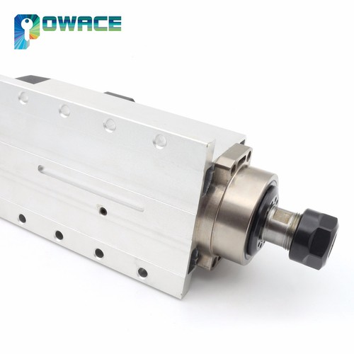 Motore CNC quadrato 2,2 kW raffreddato ad aria mandrino ER20 220 V 24000 giri/min cuscinetto in ceramica - Foto 3 di 8
