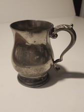 Sheffield English Pewter made in England Children's Mug Cup 4  Tall AS IS