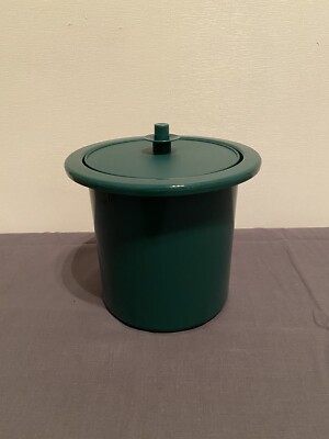 Tupperware Dark Green Ice Bucket Insert 1684-4 with Lid 1417-4