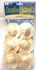 NOS Straw Hats for Dolls/Figures Creative Elements 18pcs Vintage 2" x 3/4"
