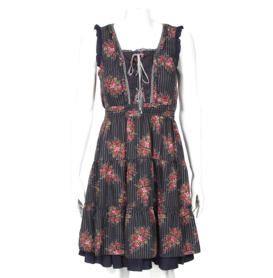axes femme red dress Axes femme - dark red ornate knit dress w. cameo brooch - Sleeved/OP