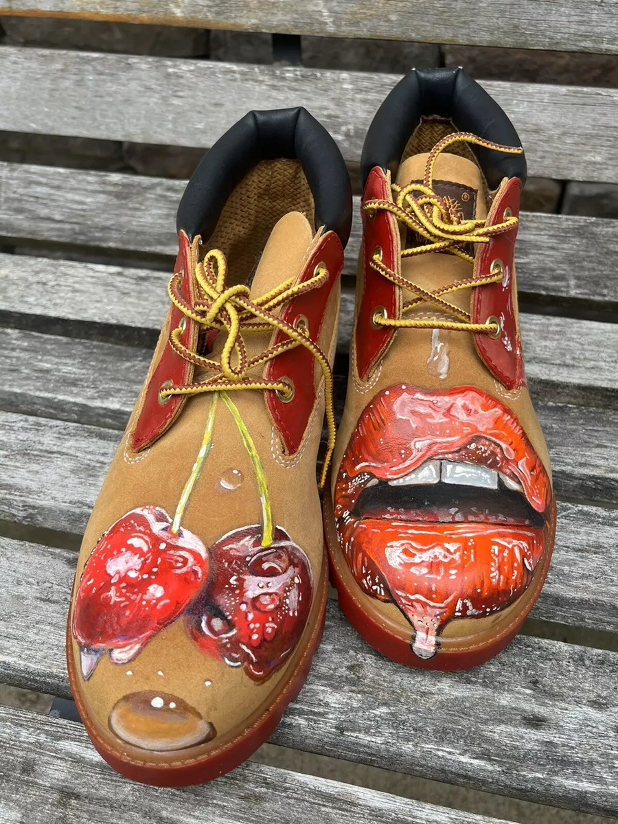 vervagen Zachtmoedigheid kaart Custom Timberlands | eBay