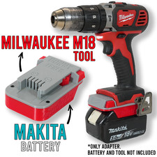 Makita 18V to Milwaukee M18 Battery Adapter for Power Tool Converter Adaptor
