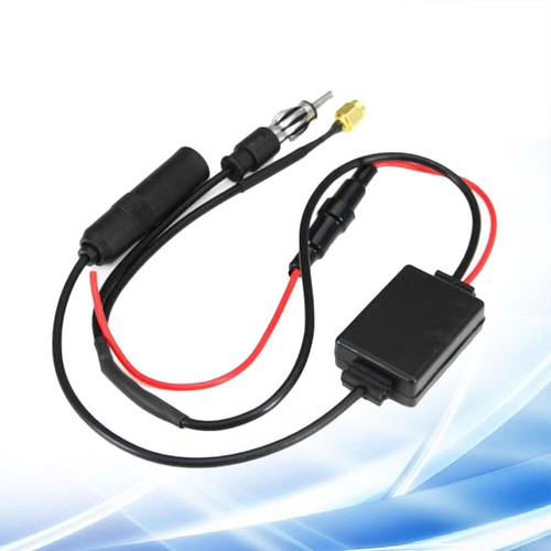 FM Car Antenna Amplifier Signal Amplifier Antenna Receive Gain Device(Black) - 第 3/12 張圖片