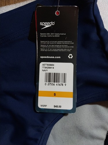 Neue Speedo Endurance Badeslip Größe Small in Navy - Bild 4 von 6