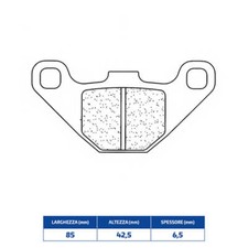 SINTERED BRAKE PADS FOR APRILIA 125 RX4 2018-2021