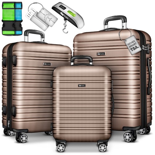 tillvex® Reisekoffer Set Koffer Hartschale Trolley Kofferset Tasche S-M-L-XL - Bild 25 von 120
