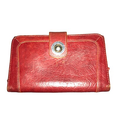 Vintage Red Color Wilson Leather Wallet