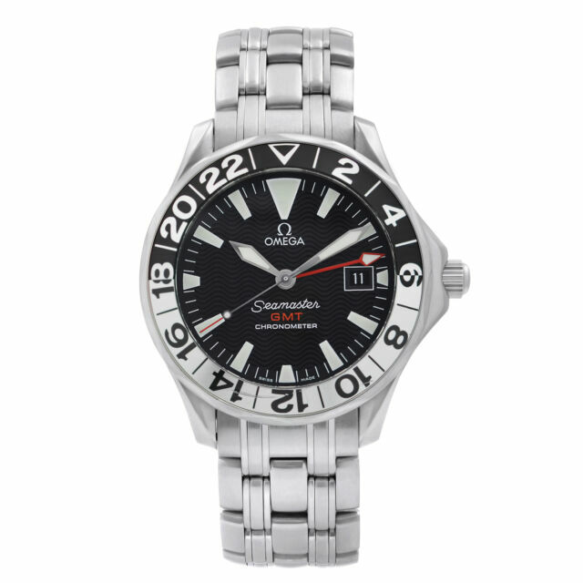 OMEGA Seamaster Men's Black Watch with 