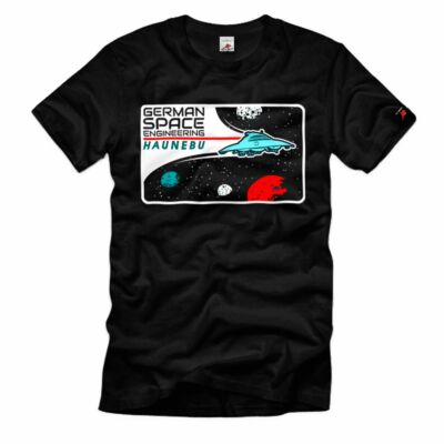 German German Space Engineering Haunebu UFO Flugscheibe Weltraum T-Shirt#39067