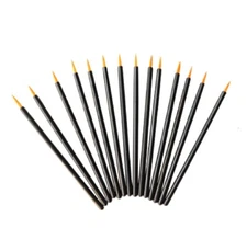100 Pcs Disposable Fine Tip Eyeliner Brushes - Eye Wands Makeup Applicators Set