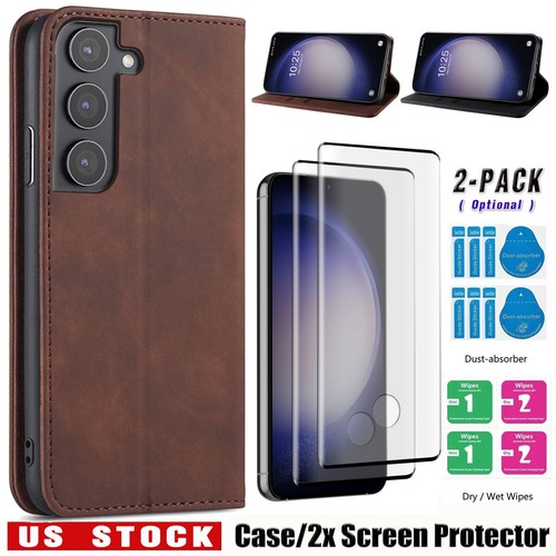 For Samsung Galaxy S23/S23+/FE Case Flip Leather Wallet Cover / Screen Protector - $10.99