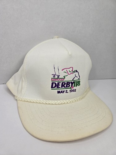 Vintage 1992 118th Kentucky Derby Strapback Hat Dad Cap Rope Retro Souvenir - Picture 4 of 24