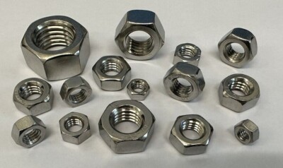 M6, M8, M10, M12, M16, M20, LINKSGEWINDEMUTTERN, Edelstahl, A2.