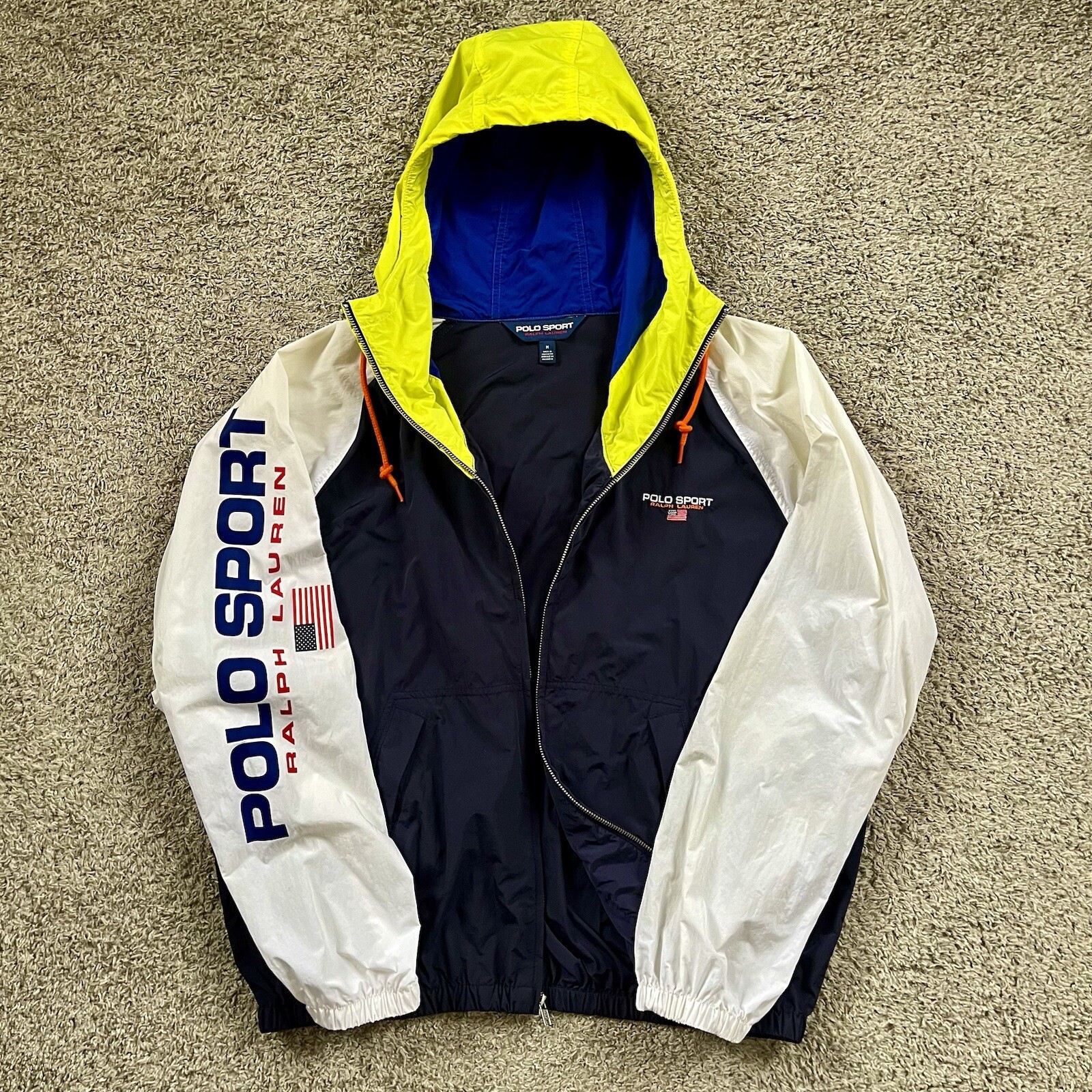 Polo Sport Jacket Size Medium Windbreaker WuTang