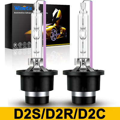 2PCS D2S D2C 6000K 8000K 10000K 85122 66240 66040 HID Xenon Headlight Bulbs Set