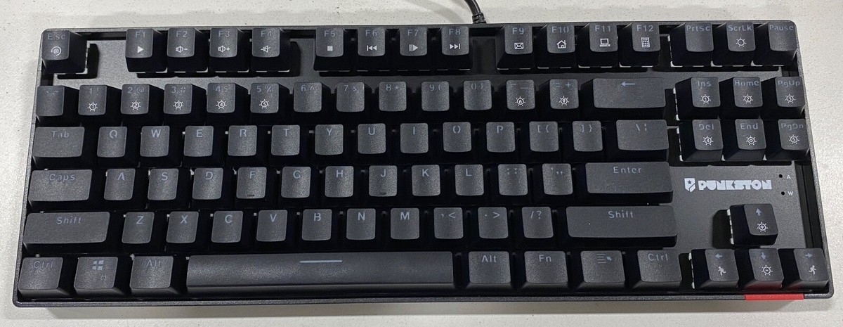 Punkston TK87 Mechanical Gaming Keyboard - Black | eBay