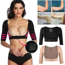 Women Arm Shaper Long Sleeves Humpback Posture Corrector Weight Loss Body Shaper