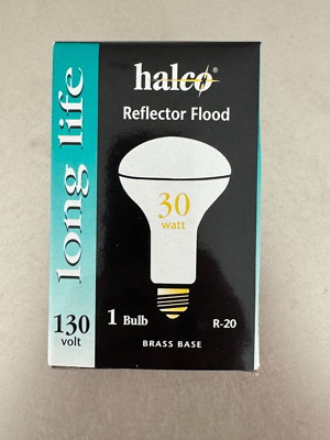 Halco Long Life Reflector Flood Light Bulb (30W, 130V) Brand New
