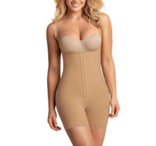 Leonisa Firm Compression BoyShorts Body Shaper Butt Lifter Beige Size XL 0078