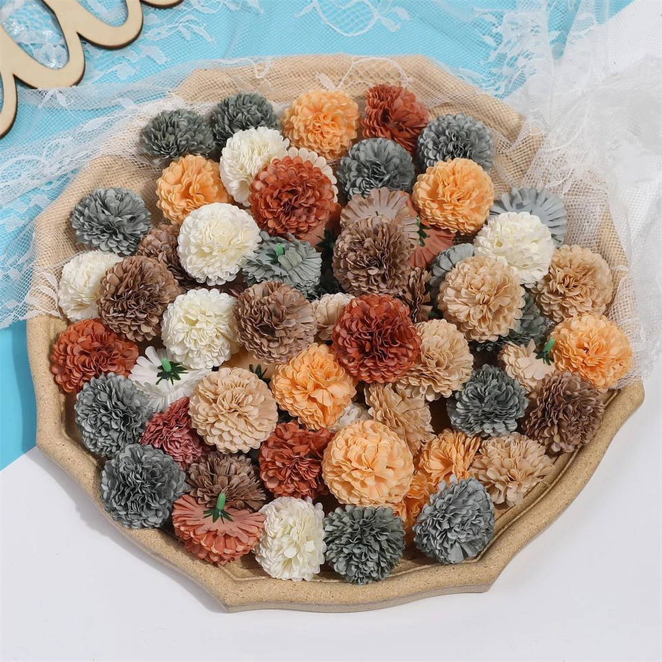 Голова гортензии искусственные шелковые цветы домашнее свадебное украшение цветок 10-20 шт. 4 см - Изображение 4 из 4