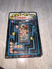 1980s Full PAC-MAN CANDY Container FLEER Box Top Store Display Vintage