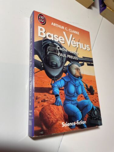 I READ SF 1991 ARTHUR C. CLARKE PAUL PREUSS BASE VENUS COVER-CACHE - Picture 1 of 1