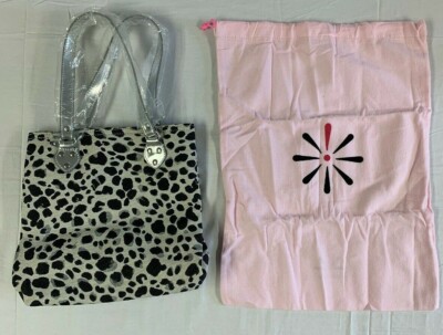 Isaac Mizrahi Live! NWT Snow Leopard Canvas Lunch Tote w Dust Bag - Animal Print