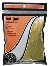 Woodland Scenics T43 Turf Fine Yellow Grass Bag Train Scenery