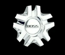 BRAND NEW BOSS MOTORSPORTS 327 CHROME WHEEL RIM CENTER CAP 3206 MADE IN KOREA 