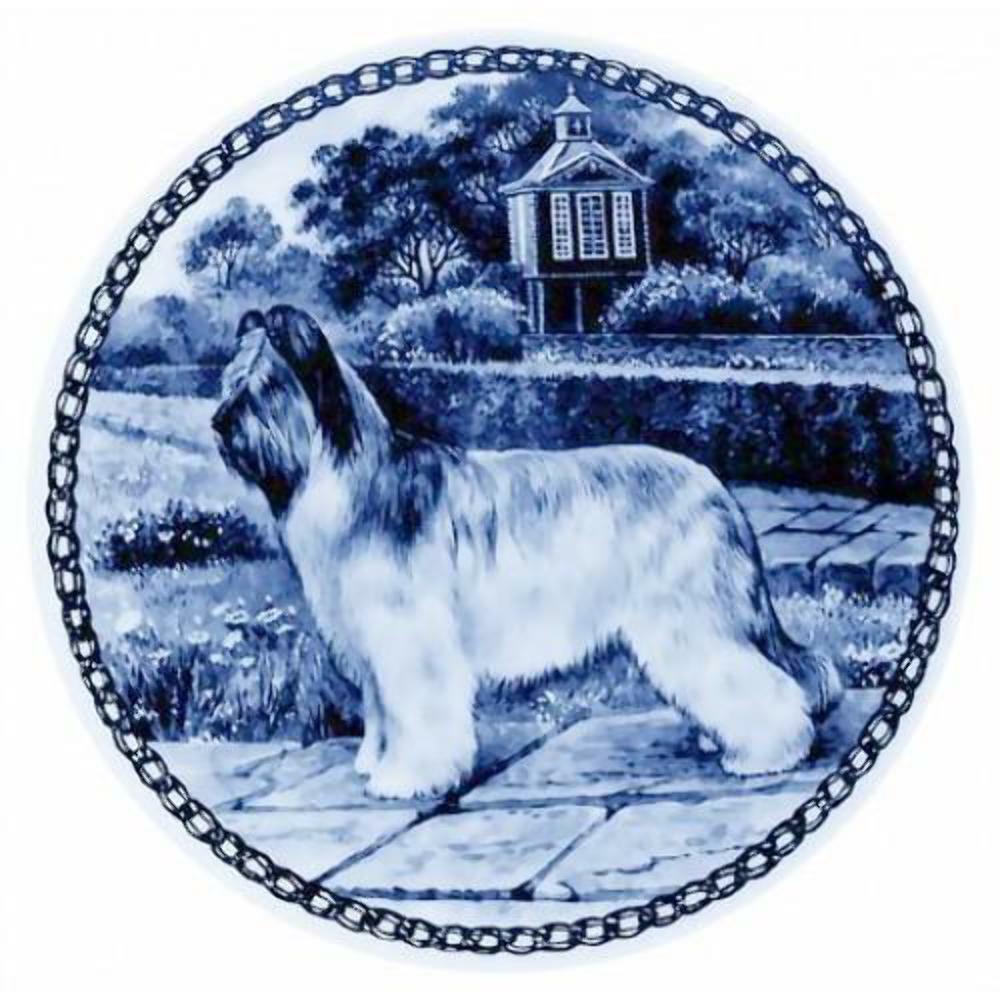 Briard Dog Plate made in Denmark from the finest European