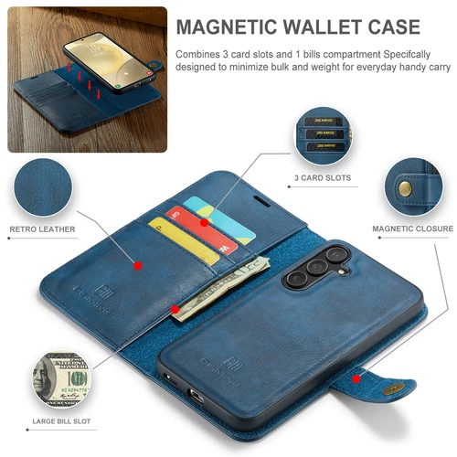 For Samsung Galaxy S25 S24 S23 Ultra A55 A35 A15 A54 Leather Wallet Card Cover - Picture 44 of 57