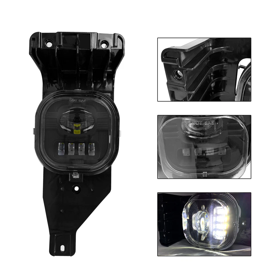 For 2005-2007 Ford F-250 F-350 F-450 F-550 Super Duty LED Fog Lights Lamps - Image 4 of 4