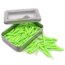CUESOUL 100 PCS/Set  Light Green Soft Tip Points for Soft Tip Darts-32mm