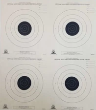 (25 PACK) B-3/4 Official 50 Ft Timed & Rapid Fire Target, 21" x 24" Color Choice