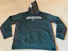 Nike Therma Fit Michigan State Spartans Hoodie Large