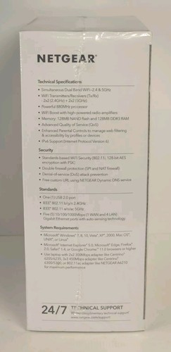 NETGEAR AC1200 1000Mbps 4 porty 300Mbps dwuzakresowy gigabitowy inteligentny router (R6230) - Zdjęcie 3 z 6